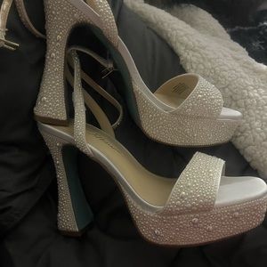 Betsey johnson heels. They are stunning but the toe area is a little tight.